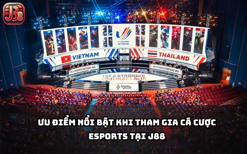 Tham gia Esports J88 để tận hưởng giao diện mượt, kèo đa dạng và tỷ lệ ăn cao bất ngờ